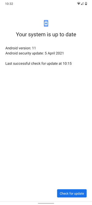 Select Check for update