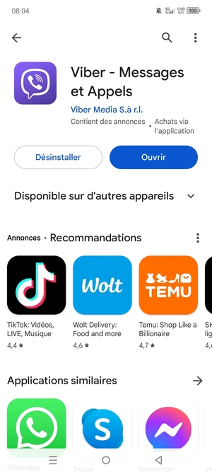 Sélectionnez Ouvrir