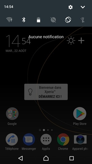 Déroulez à nouveau le menu du haut