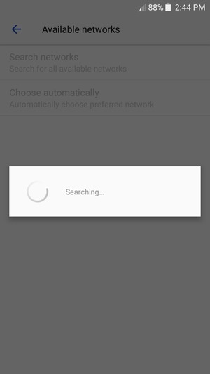 Wait for the search to finish
