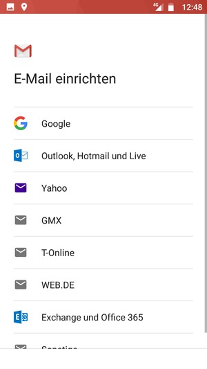 Wählen Sie Outlook, Hotmail und Live