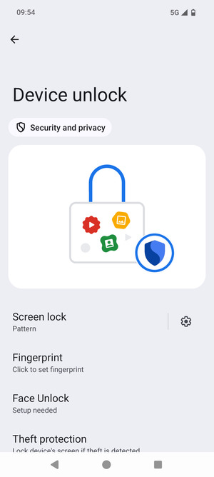 Your phone is now secure with a screen lock