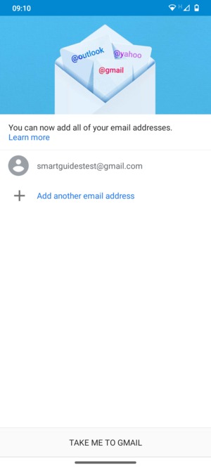 Select TAKE ME TO GMAIL