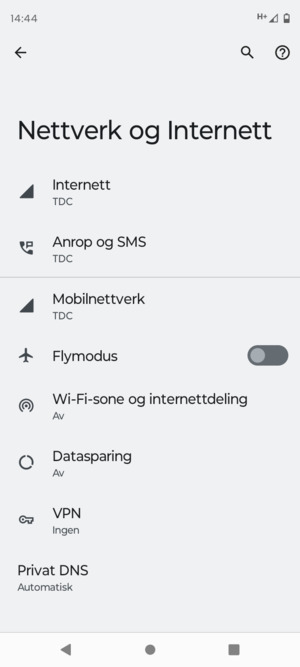 Velg Mobilnettverk