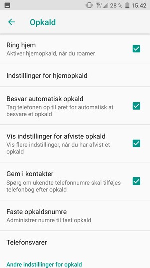 Vælg Telefonsvarer