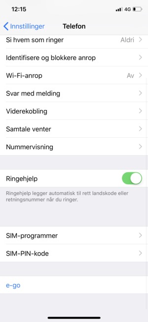 Velg SIM-PIN-kode