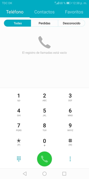Presione y mantenga pulsado el número 1