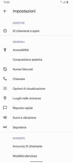 Seleziona Segreteria