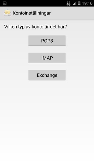 Välj Exchange