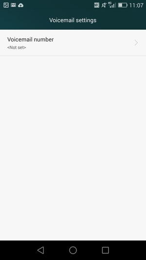Select Voicemail number