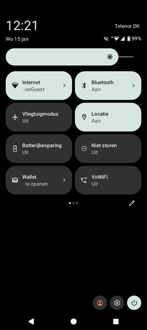 Selecteer Internet