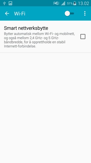 Slå på Wi-Fi