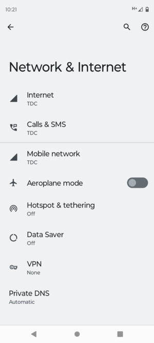 Select Hotspot &  tethering