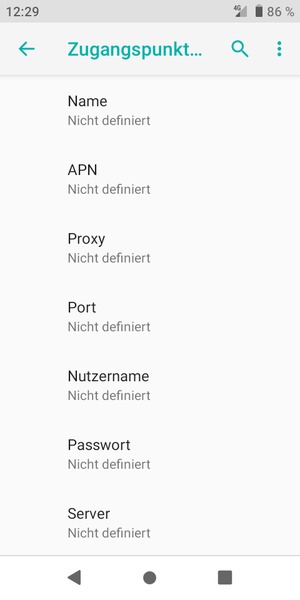 Geben Sie Internet-Informationen ein