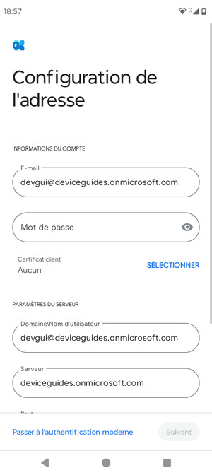 Saisissez votre mot de passe