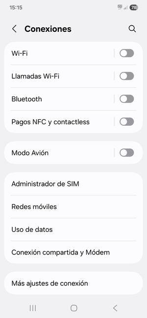 Seleccione Redes móviles