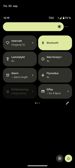 Slå av Bluetooth
