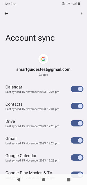 Make sure Contacts is selected and select the Menu button