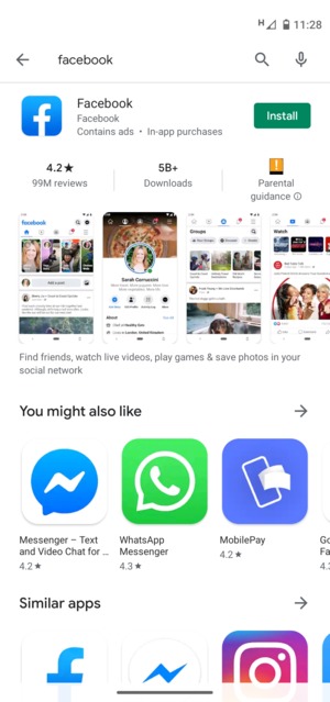 Select the app
