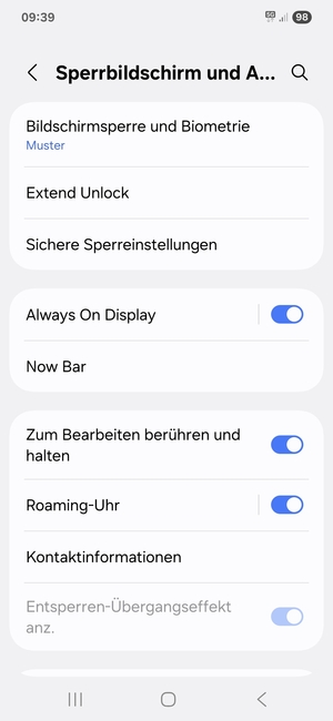 Ihr Handy ist jetzt mit einer Bildschirmsperre gesichert