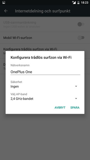Välj Säkerhet