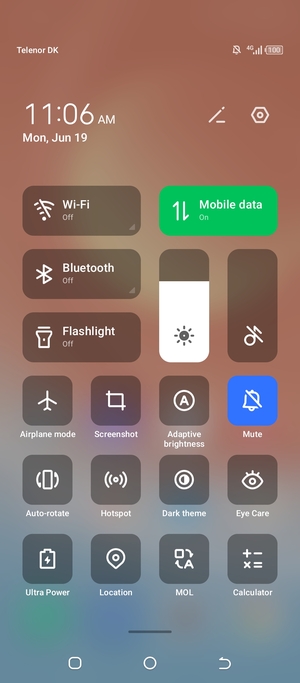 Select Adaptive brightness