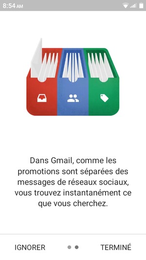 Sélectionnez TERMINÉ