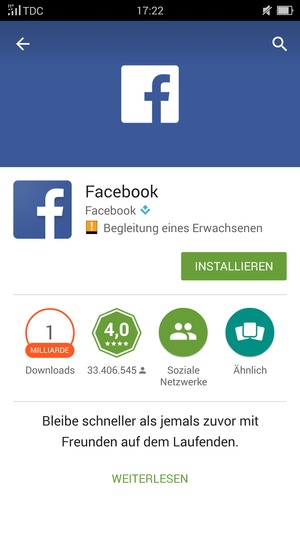 Wählen Sie INSTALLIEREN