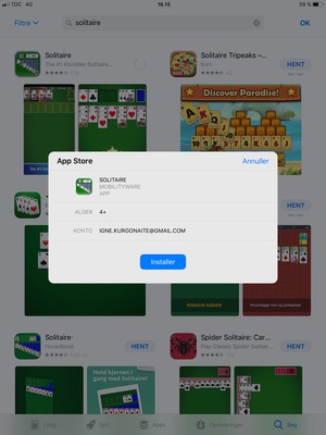 Vælg Installer