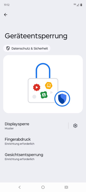 Ihr Handy ist jetzt mit einer Bildschirmsperre gesichert