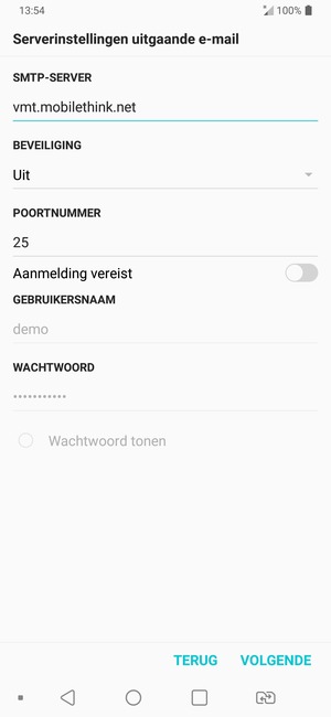 Schakel Aanmelding vereist uit en selecteer VOLGENDE