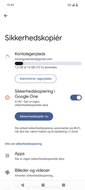 Vælg Kontolagerplads