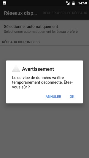 Sélectionnez OK