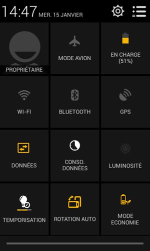 Sélectionnez MODE ECONOMIE