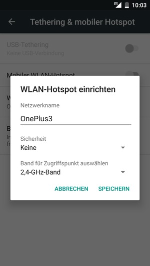 Wählen Sie Sicherheit