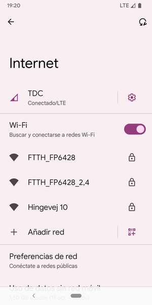 Seleccione la red inalámbrica a la que desea conectarse