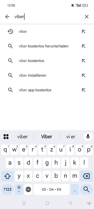 Geben Sie den Namen der App ein und wählen Sie Suchen
