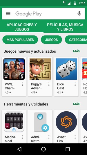 Seleccione la barra de Búsqueda