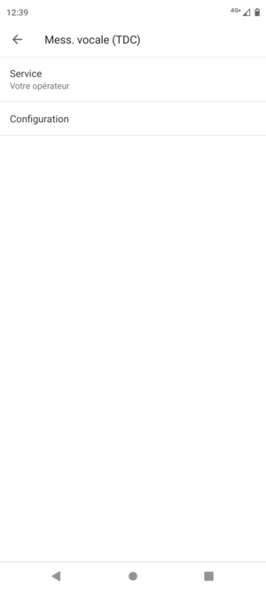 Sélectionnez Configuration