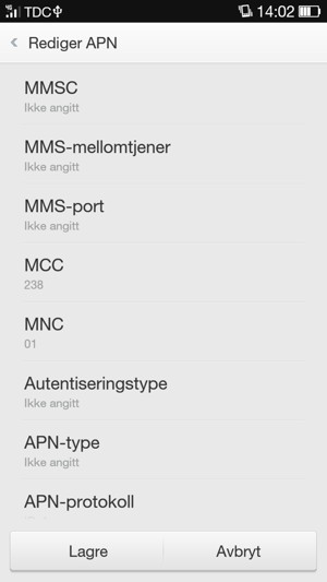 Bla ned og skriv inn MMS-informasjon