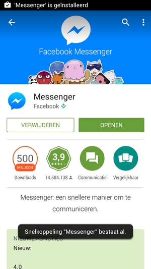 Selecteer OPENEN