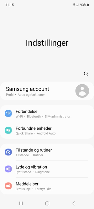 Vælg Forbindelse