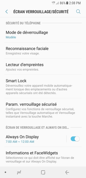 Votre téléphone est maintenant sécurisé par un écran de verrouillage
