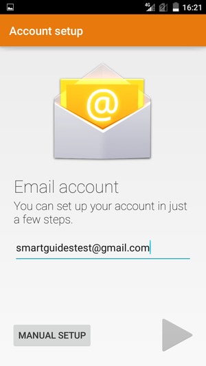 Enter your Gmail or Hotmail address and select Next