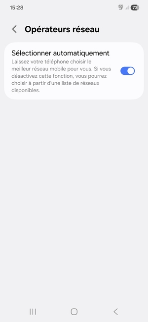 Désactiver Sélectionner automatiquement