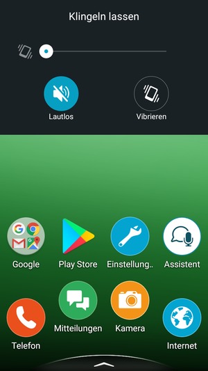 Wählen Sie Lautlos für Lautlos-Modus