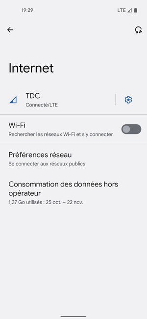 Activer le Wi-Fi