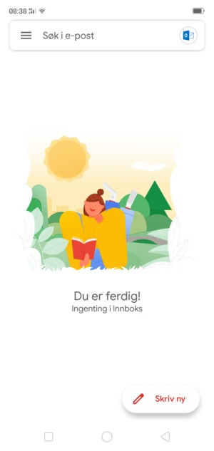 Hotmail er klar til bruk