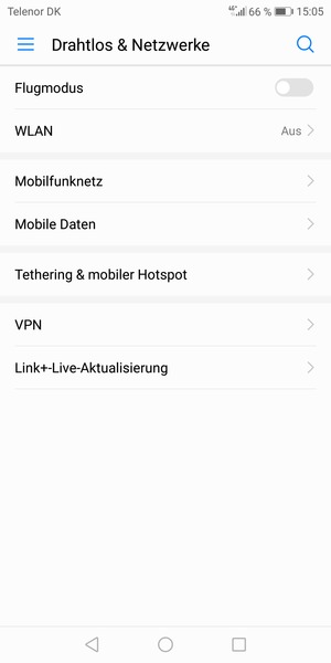 Wählen Sie Mobilfunknetz