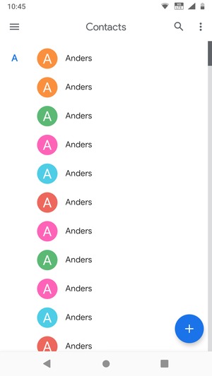 Sélectionnez le bouton du Menu